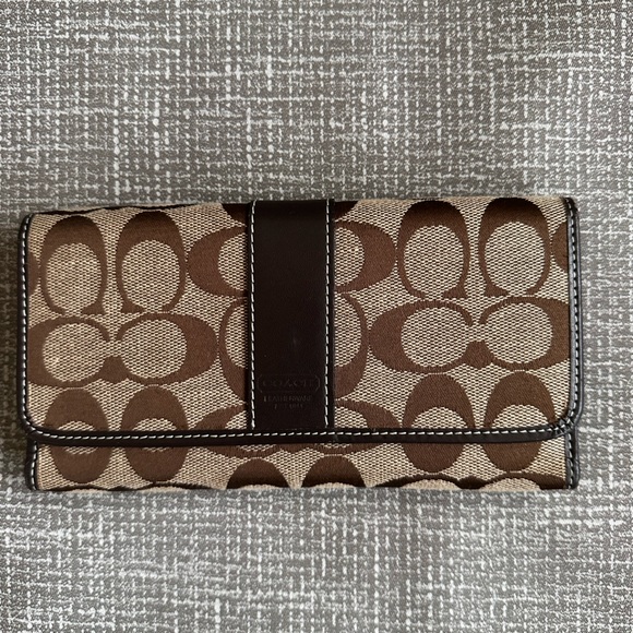Coach Handbags - Coach Brown Signature wallet
